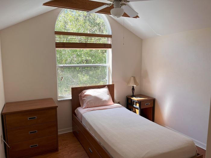 Bedroom in Coffrin Cottage
